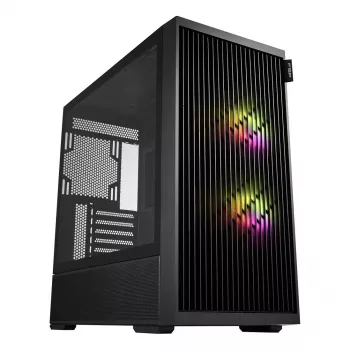 Fortron M330 Tempered Glass Mini Tower PC Case, Black