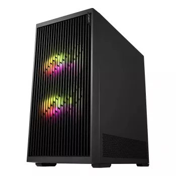 Fortron M330 Tempered Glass Mini Tower PC Case, Black