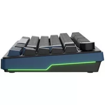 Ducky OK-M 75 Mechanical Gaming Keyboard, 75% Layout, Hot-Swappable, RGB, ANSI, KTT Wine Red Switches