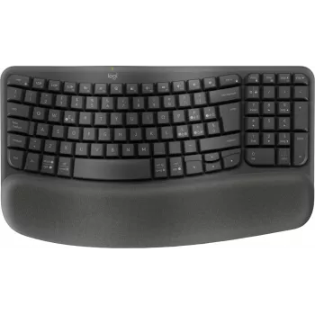 Bezdrátová ergonomická klávesnice Logitech Ergo Series Wave Keys for Business, italské rozložení, Graphite