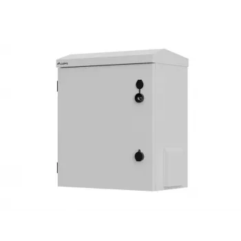 10 inch nástěnný/sloupový rack 420x300x500 mm, IP55 utěsněný, šedý, smontovaný