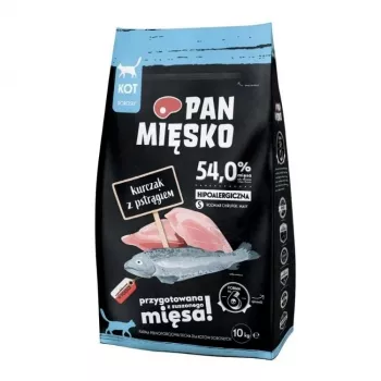 Suché krmivo pro kočky Pan Mięsko Chicken with Trout S, 10 kg