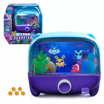 Bitzee Aquarium interaktivní digitální hračka s 20+ virtuálními mazlíčky, dotykové a pohybové ovládání, fialová/růžová