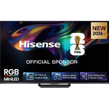 Hisense 85UR8DS 85 inch QD-Mini LED 4K UHD Smart TV with Dolby Vision IQ, Dolby Atmos, 120Hz, Wi-Fi 6, VIDAA U7