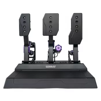 Conspit CPP-Lite 3-Pedal Set with Load Cell Brake, Hall Effect Throttle and Clutch, CNC Aluminum, USB, PC