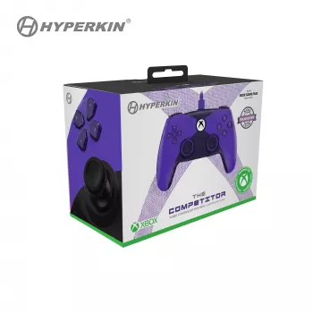 Hyperkin Competitor drátový ovladač pro Xbox Series X|S, Xbox One & PC - fialový