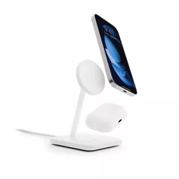 Bezdrátový nabíjecí stojan Twelve South HiRise 2 Deluxe Qi2, bílý