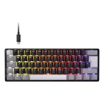 Corsair CLIPPER PRO MINI 60 Hall Effect 60% drátěná USB magnetická spínací QWERTZ černá herní klávesnice