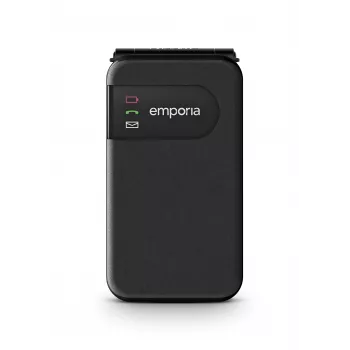 Emporia SIMPLICITYglam černý (2025) 4G LTE mobilní telefon pro seniory s tlačítkem SOS, 2,8