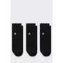 Ponožky Stance Icon Quarter 3 páry - černé