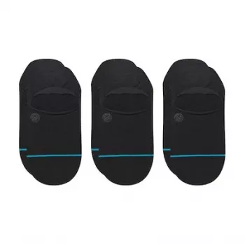 Stance Icon No Show 3 Pack Sneaker Socks Black