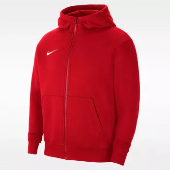 Mikina s kapucí na zip Nike Park 20 Fleece University Red