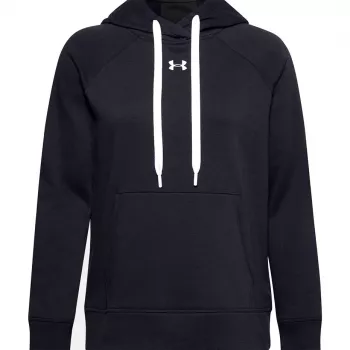 Dámská mikina s kapucí Under Armour Rival Fleece HB černá 1356317 001
