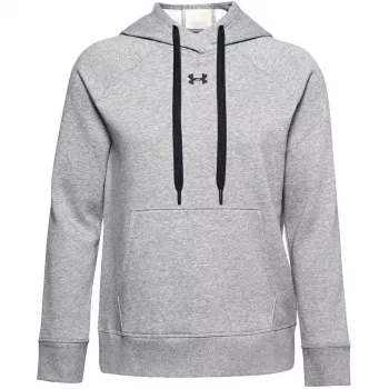 Dámská mikina s kapucí Under Armour Rival Fleece Mod Gray/bílá