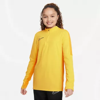 Tréninkový dres Dri-FIT Academy 23 Drill Top Nike dětský krátký rukáv žlutá (DR1356-719) velikost S