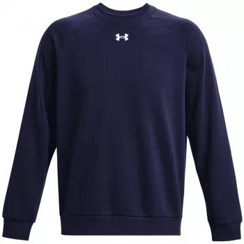 Mikina bez kapuce Rival Fleece Crew Under Armour pánská navy modrá
