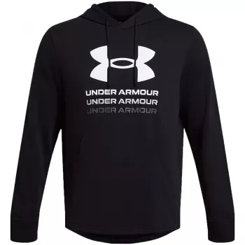 Mikina s kapucí s potiskem Under Armour UA Rival Terry černá 1386047 001