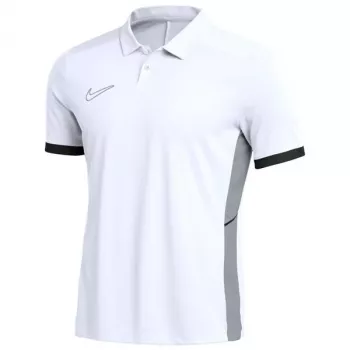 Pánské polo tričko s krátkým rukávem Nike Dri-FIT Academy 25, bílé, FZ9759 100, L