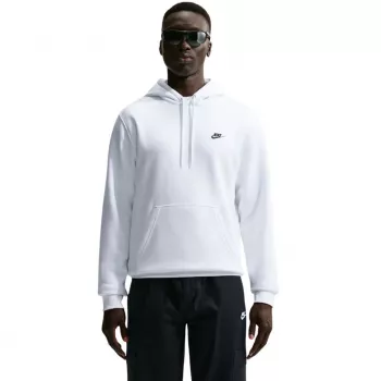 Nike Club Fleece pánská mikina s kapucí bílá FN3859-100 XL