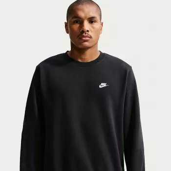 Mikina s kapucí Nike Club Fleece pánská černá S