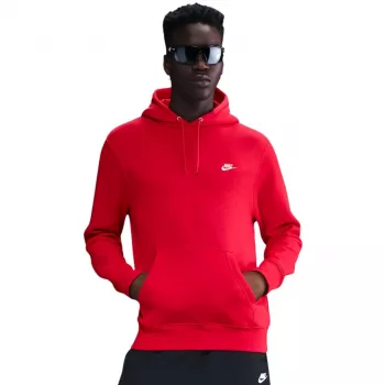 Pulovr s kulatým výstřihem Nike Club Fleece pánský University Red