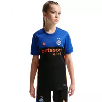 Dětský fotbalový dres Nike Inter Milan 2025/2026 Stadium speciální edice černo-modrý velikost M