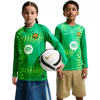 Dětský brankářský fotbalový dres Nike FC Barcelona Stadium 2026/27 zelený II3610 324 XL