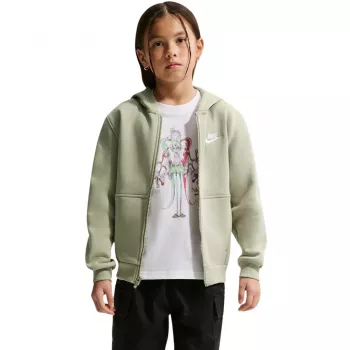 Dětská mikina s kapucí Nike Sportswear Club Fleece Barely Green L