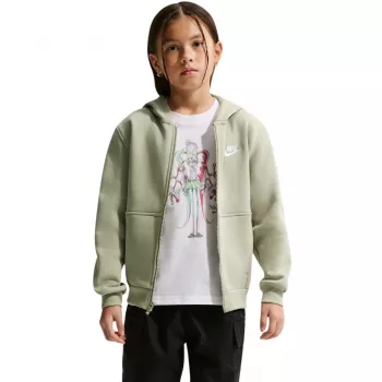 Dětská mikina Nike Sportswear Club Fleece světle zelená FD3004-304 M