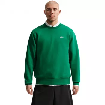 Pánská mikina s kulatým výstřihem Nike Club Fleece zelená L