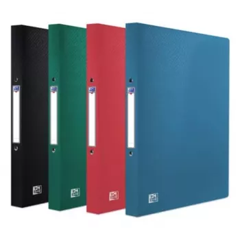 ELBA URBAN A4 Ring Binder, 20 mm Spine, 2-Ring Round Mechanism, Black, Pack of 10