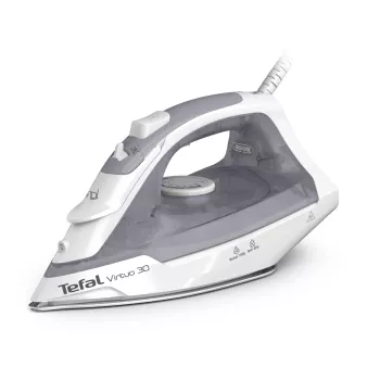 Tefal Easygliss Eco FV5782 napařovací žehlička s žehlicí plochou Durilium Airglide, 2800 W, parní ráz 260 g/min, Eco režim, černá/zelená