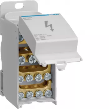 Hager KJ02CN 160A 1-Pole Closed Distribution Block
