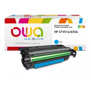 ARMOR OWA kompatibilní tonerová kazeta pro HP CF451A azurová (10 500 stran)