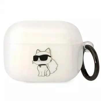 Karl Lagerfeld KLAPHNCHTCT pouzdro na AirPods Pro průhledné Ikonik Choupette
