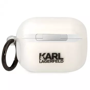 Karl Lagerfeld KLAPHNCHTCT pouzdro na AirPods Pro průhledné Ikonik Choupette