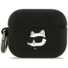 Karl Lagerfeld Silicone Choupette Head 3D Case for AirPods Pro 3 - Black