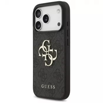 GUESS 4G Big Logo ochranné pouzdro pro iPhone 17 Pro / 18 Pro - černé