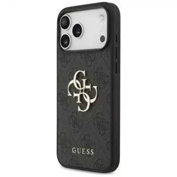 GUESS 4G Big Logo pouzdro pro iPhone 17 Pro Max / 18 Pro Max - černé