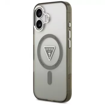 GUESS IML Gradient Triangle Logo MagSafe pouzdro pro iPhone 17 - khaki