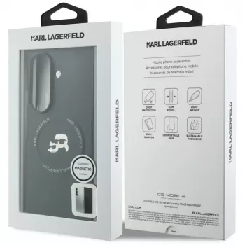 Karl Lagerfeld Karl & Choupette Pins pouzdro MagSafe pro Samsung Galaxy Z Fold 8 Ultra - černá