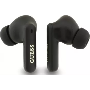 GUESS 4G Classic Metal Logo True Wireless Bluetooth Earbuds with ENC and Charging Case, Blue