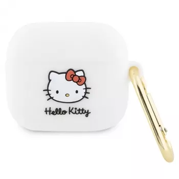 Hello Kitty HKA33DKHSH AirPods 3 Cover White Silicone 3D Kitty Head