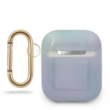 GUESS GUACA2TPUMCGC02 kryt na AirPods 1/2 modrý Tie & Dye Collection