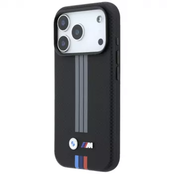 BMW M Quadrille Kevlar Anthracite & Tricolor Print Lines MagSafe pouzdro pro iPhone 18 Pro / 17 Pro