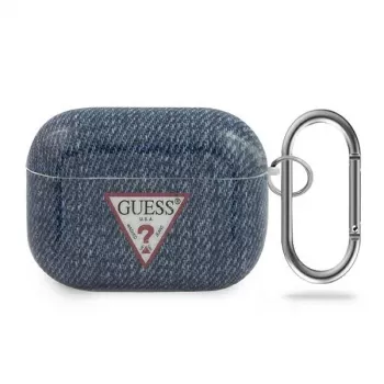GUESS kryt na AirPods Pro tmavě modrý Jeans Collection