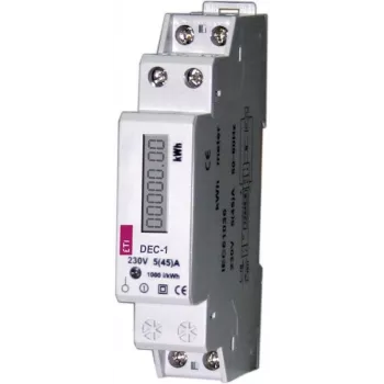 Modulární jednofázový elektroměr ETI DEC-1