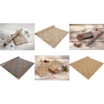 Role dárkového papíru SIGEL GP120 – design lední medvěd, 5 m x 70 cm, vícebarevný, 80 g/m²