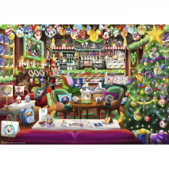 Puzzle Ravensburger Disney Christmas Cafe (1000 dílků)