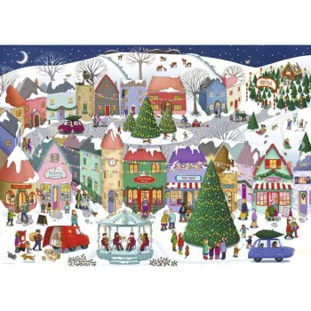 Puzzle Ravensburger Začarované vánoční město (1000 dílků)